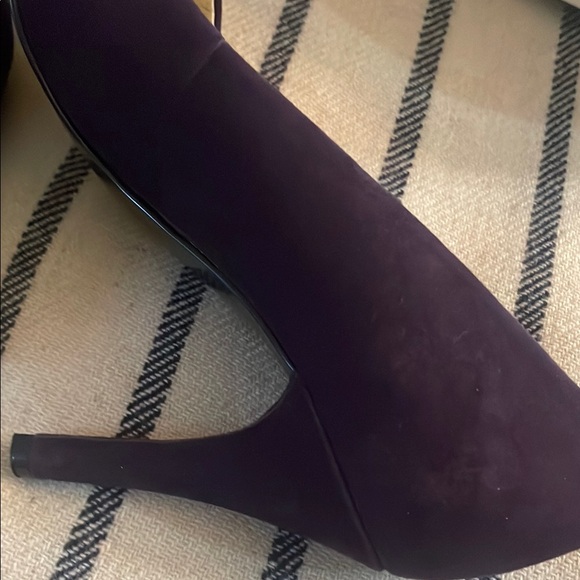 Nine West Purple Suede Heels - Picture 6 of 9